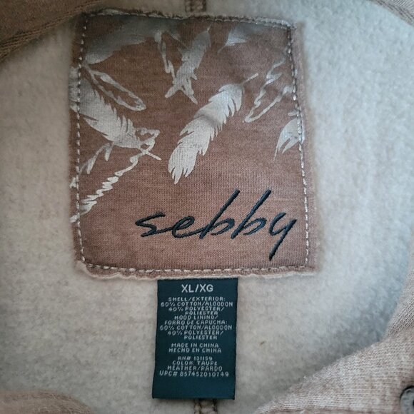 Sebby Toggle/Zip/Button Front Jacket, Women’s XL, Tan, Tailored Fit EUC - Picture 4 of 7